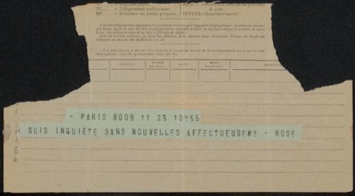 Telegram to Philip Zilcken