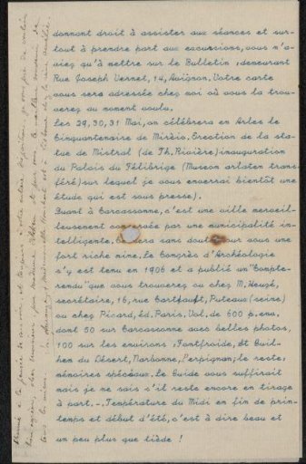 Letter to Philip Zilcken