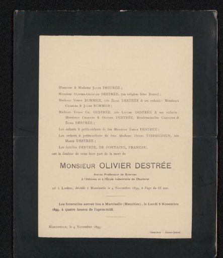 Death notice to Philip Zilcken