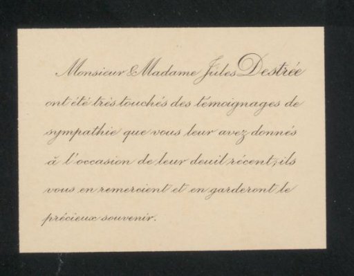 Letter of thanks to Philip Zilcken