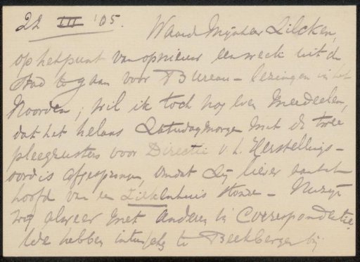 Letter to Philip Zilcken