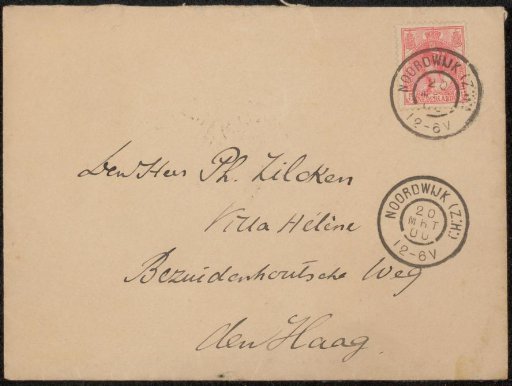 Envelope to Philip Zilcken