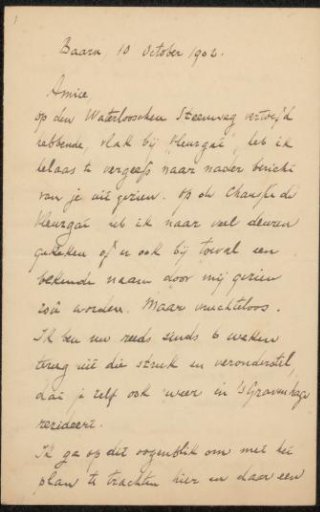 Letter to Philip Zilcken