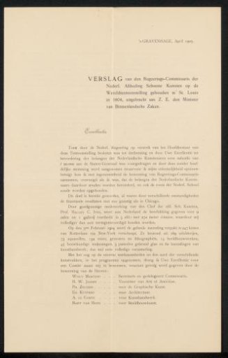 Report from the Philip Zilcken archive