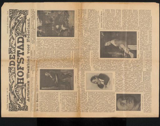 Newspaper clipping from the Philip Zilcken archive