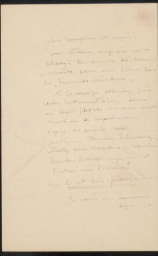 Letter to Philip Zilcken