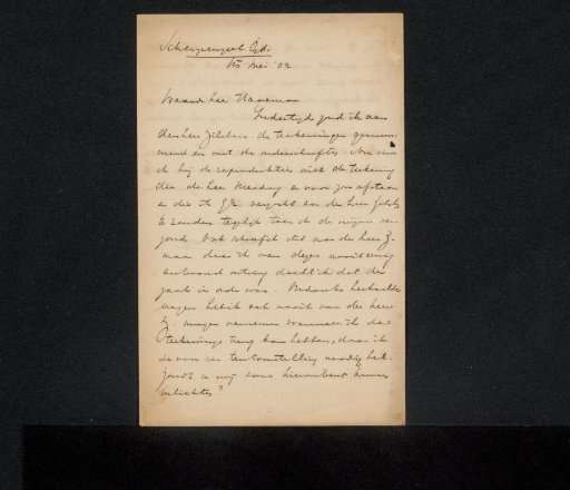 Letter to Pieter Anne Haaxman