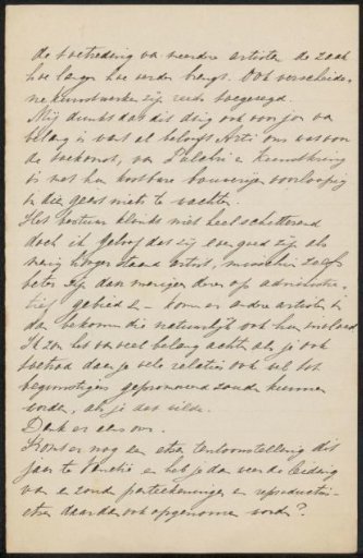 Letter to Philip Zilcken