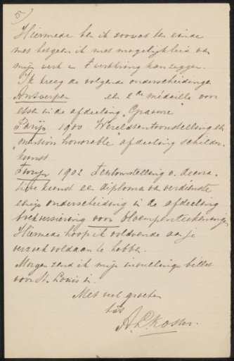 Letter to Philip Zilcken