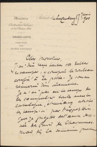 Letter to Philip Zilcken
