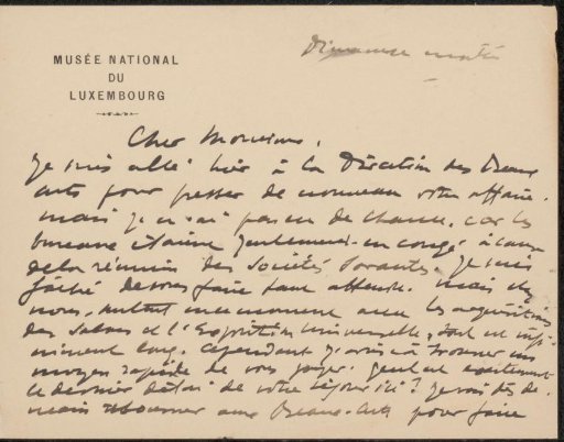 Letter to Philip Zilcken
