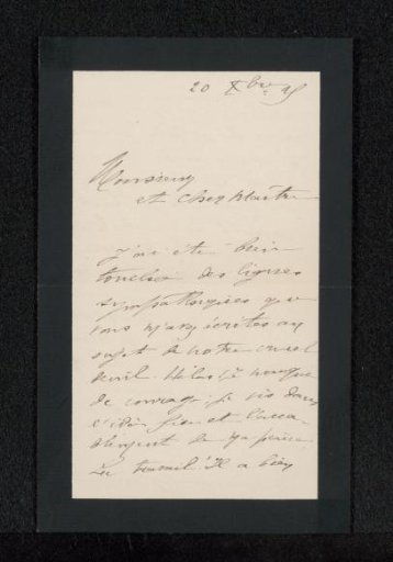Letter to Philip Zilcken