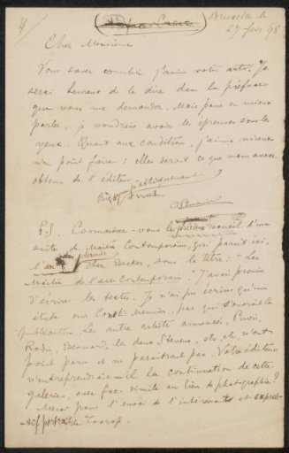 Transcript of a letter to Philip Zilcken