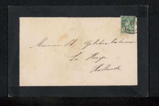Envelope to Philip Zilcken