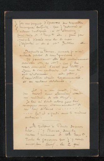 Letter to Philip Zilcken