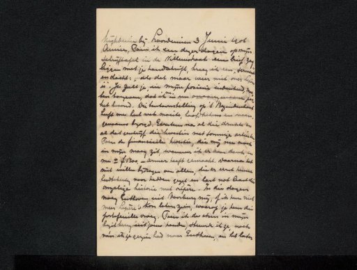 Letter to Philip Zilcken