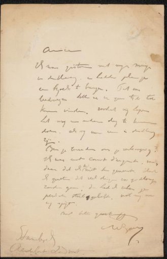 Letter to Philip Zilcken