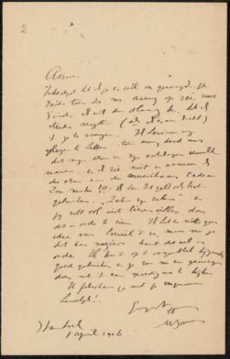 Letter to Philip Zilcken