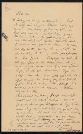 Letter to Philip Zilcken