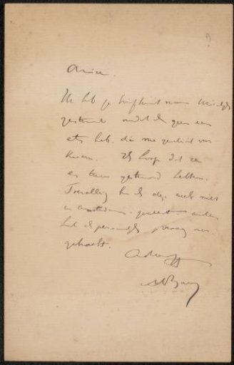 Letter to Philip Zilcken