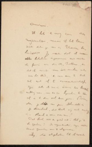 Letter to Philip Zilcken