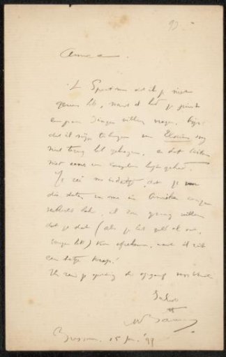 Letter to Philip Zilcken