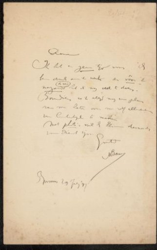 Letter to Philip Zilcken