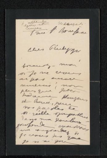 Letter to Philip Zilcken