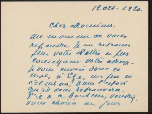 Letter to Philip Zilcken