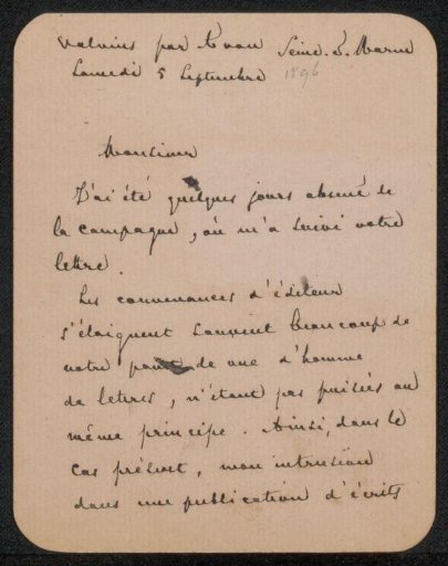 Letter to Philip Zilcken