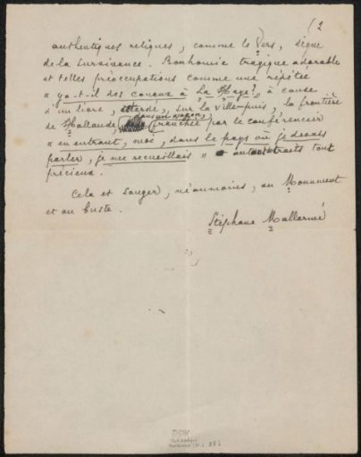 Letter to Anonymous