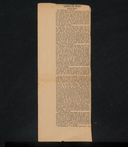 Newspaper clipping from the Philip Zilcken archive