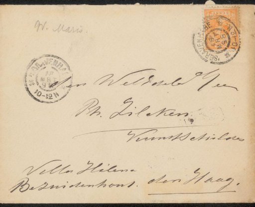 Envelope addressed to Philip Zilcken
