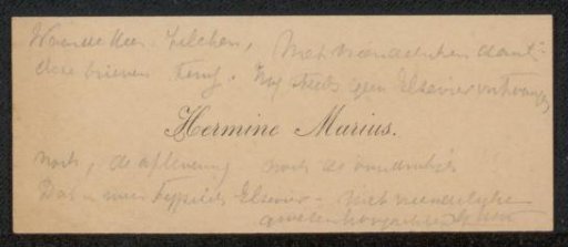 Visiting card for Philip Zilcken