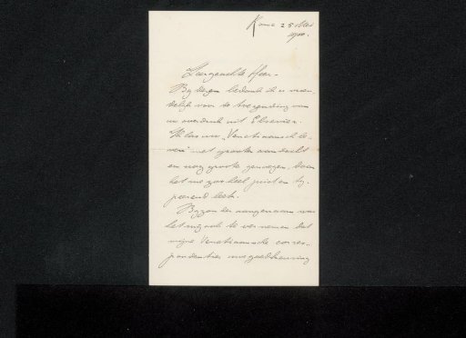 Letter to Philip Zilcken