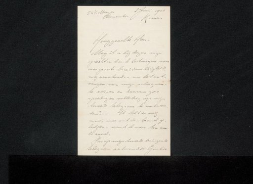 Letter to Philip Zilcken