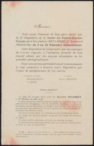 Letter to Philip Zilcken