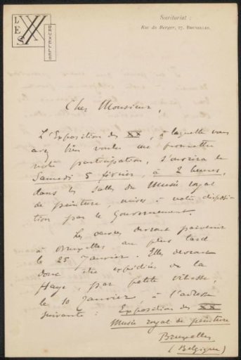 Letter to Philip Zilcken