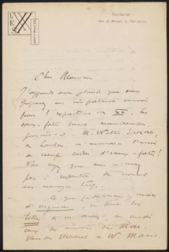 Letter to Philip Zilcken