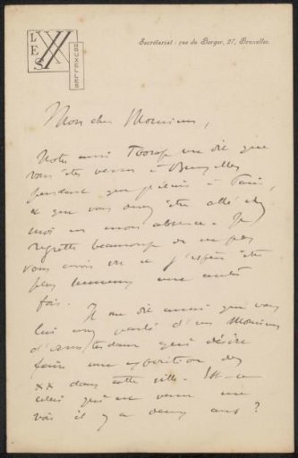 Letter to Philip Zilcken