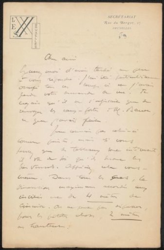 Letter to Philip Zilcken