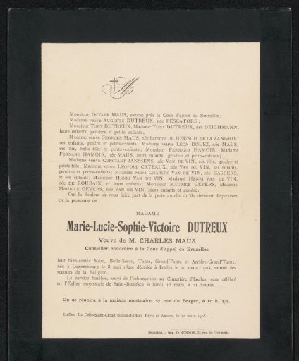 Death notice to Philip Zilcken