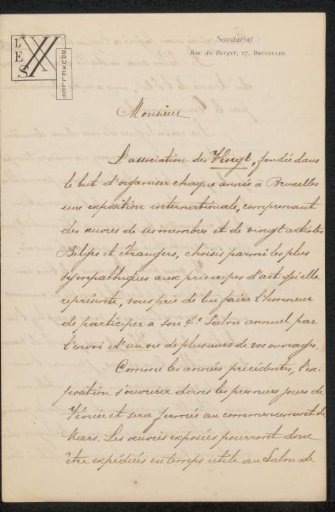 Letter to Philip Zilcken