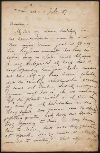 Letter to Philip Zilcken