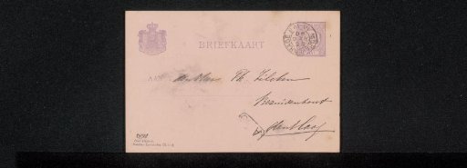 Postcard to Philip Zilcken