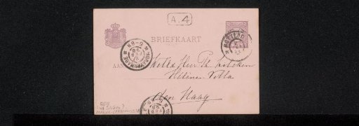 Postcard to Philip Zilcken