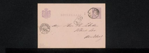 Briefkaart aan Philip Zilcken