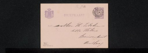 Postcard to Philip Zilcken