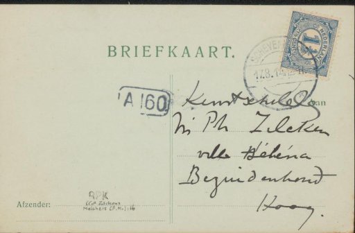 Postcard to Philip Zilcken