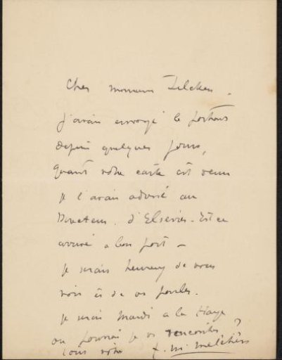 Letter to Philip Zilcken